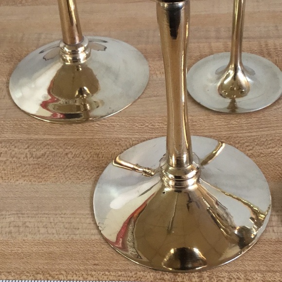 5 Brass candleholders - Picture 5 of 13